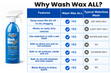Wash Wax ALL™ 16.9 Fl. oz [2-Pack] - Waterless Wash Cleaner and Protectant