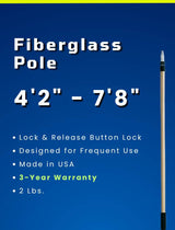 Wet or Waterless Mop 10" w/ Wooster Fiberglass Pole
