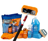 Waterless wash wax mop kit for RVs and aircraft
